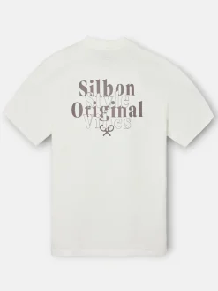 Camiseta relaxed fit original crema