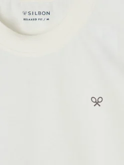 Camiseta relaxed fit original crema