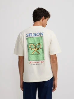 Camiseta relaxed fit perfect set crema