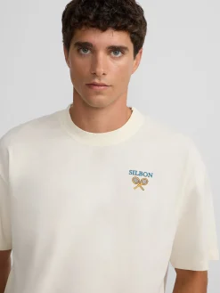 Camiseta relaxed fit perfect set crema
