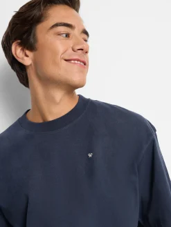 Camiseta relaxed fit sport college marino