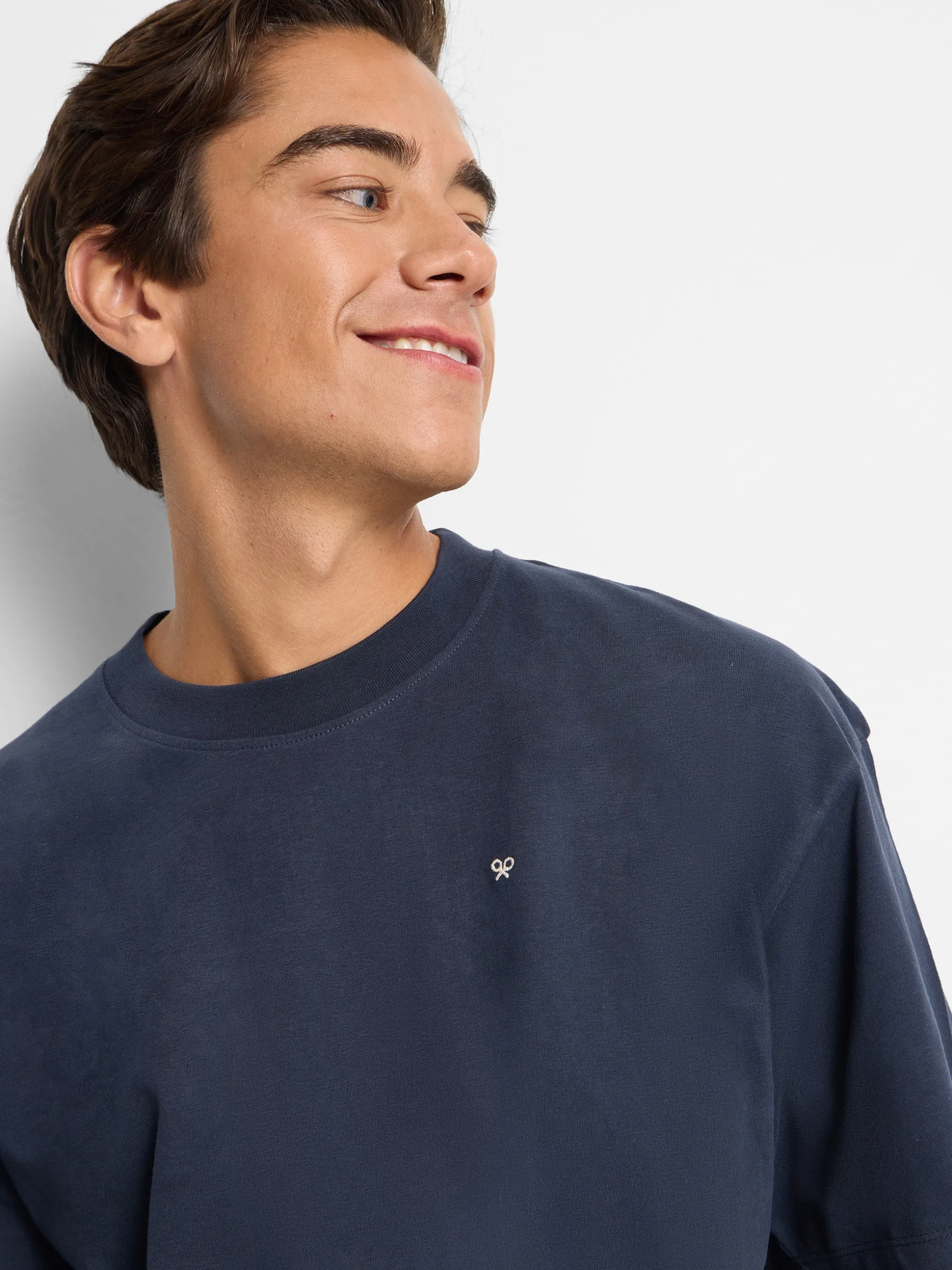 Camiseta relaxed fit sport college marino