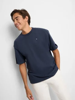 Camiseta relaxed fit sport college marino