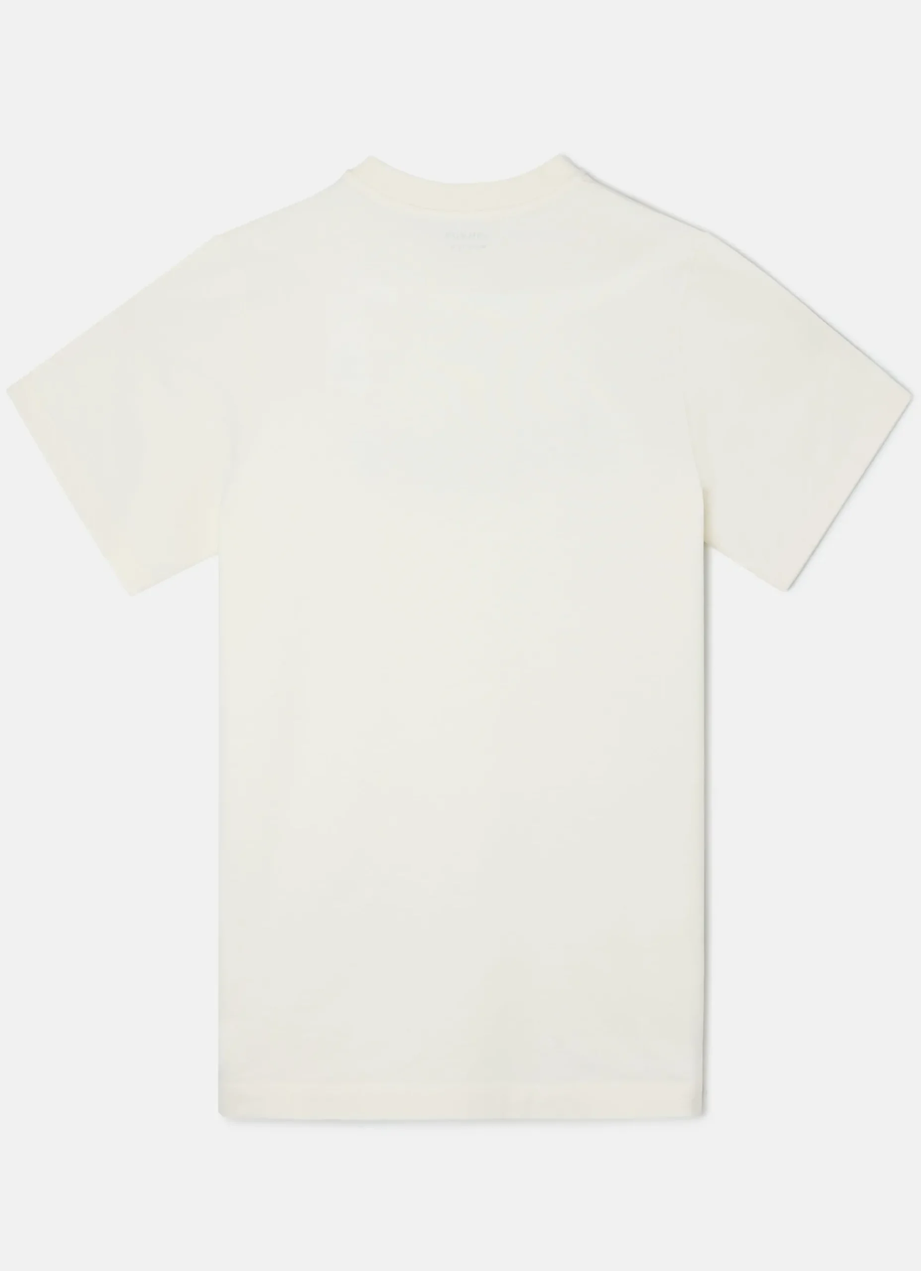 Camiseta silbon flock crema