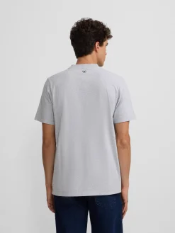 Camiseta silbon flock gris