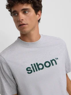 Camiseta silbon flock gris