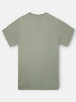 Camiseta silbon minilogo verde