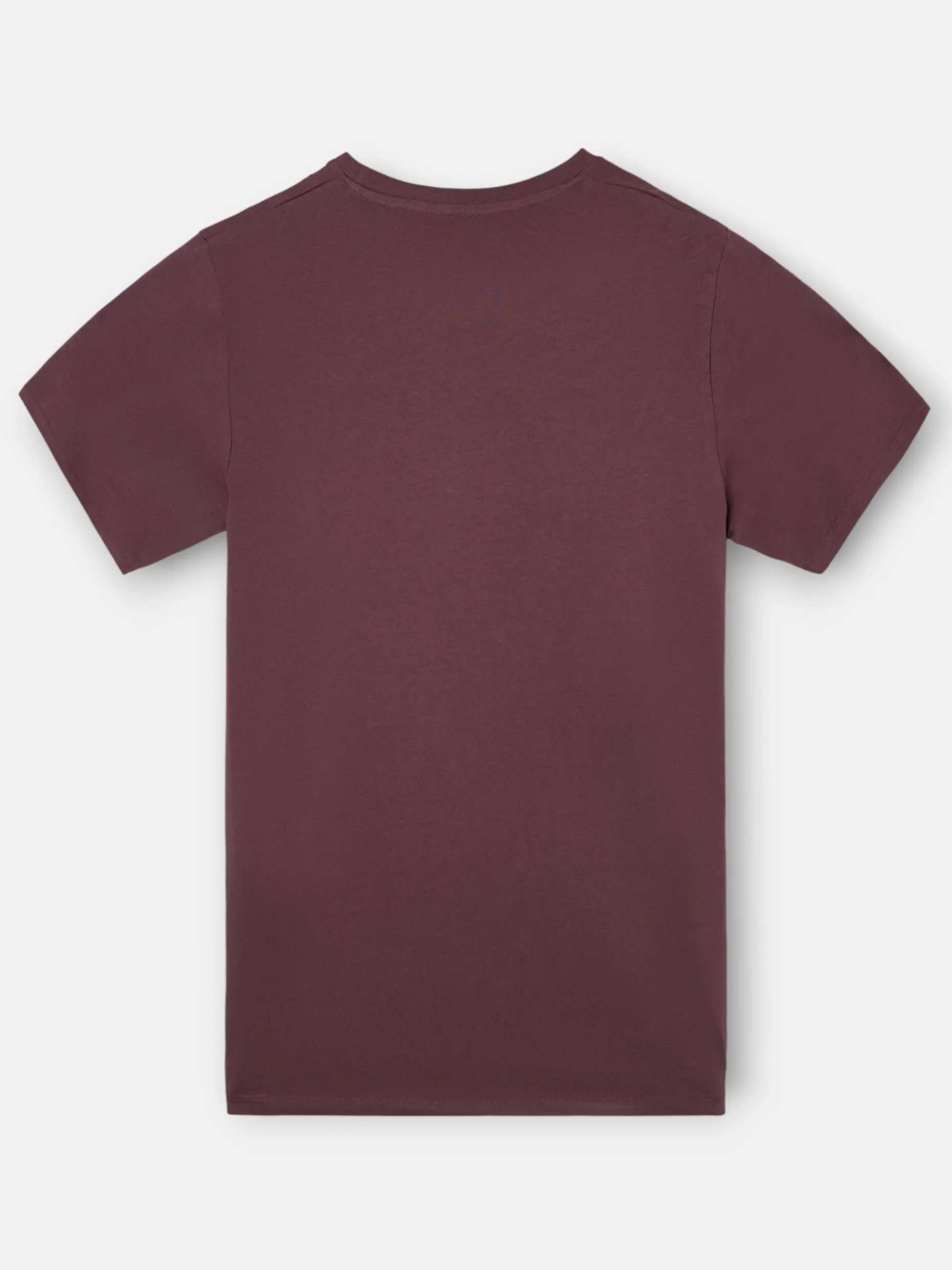 Camiseta silbon minilogo burdeos
