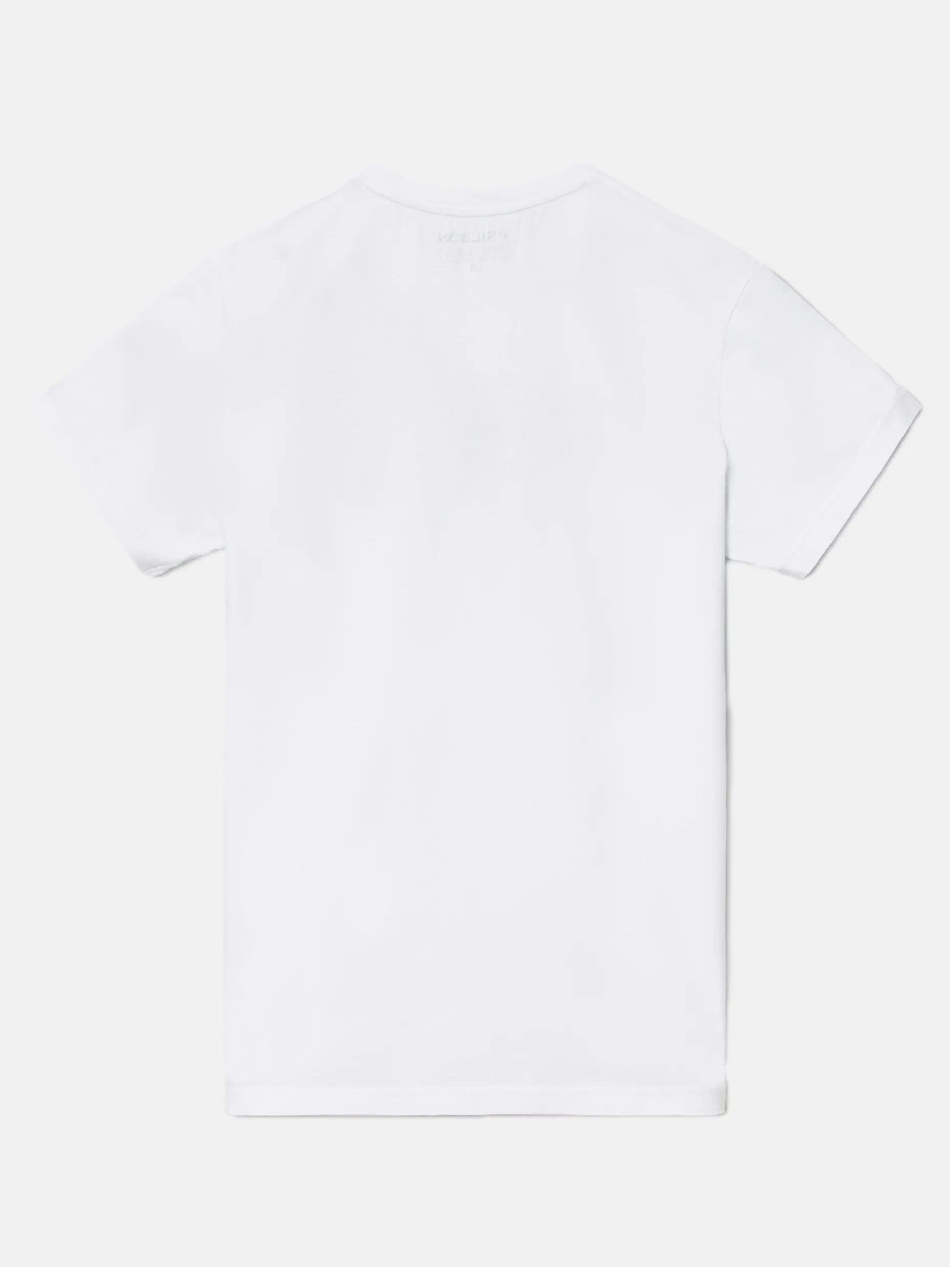 Camiseta silbon raqueta media blanca