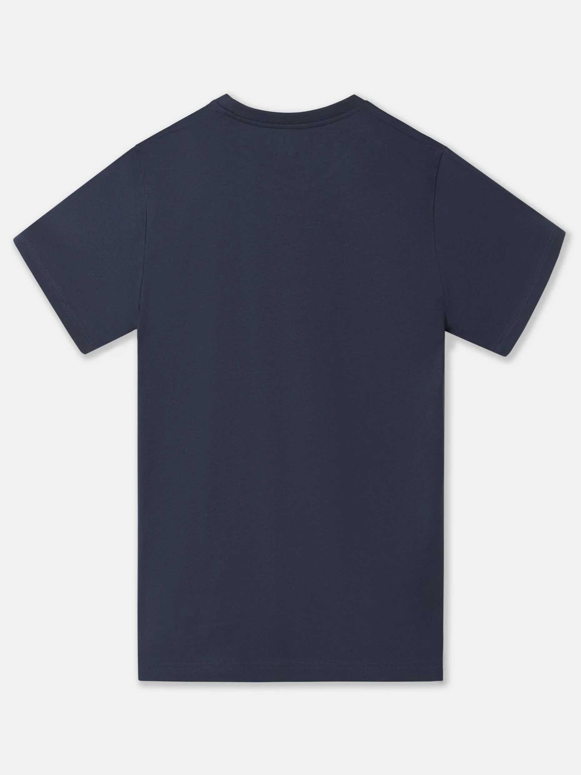 Camiseta silbon raqueta media azul marino