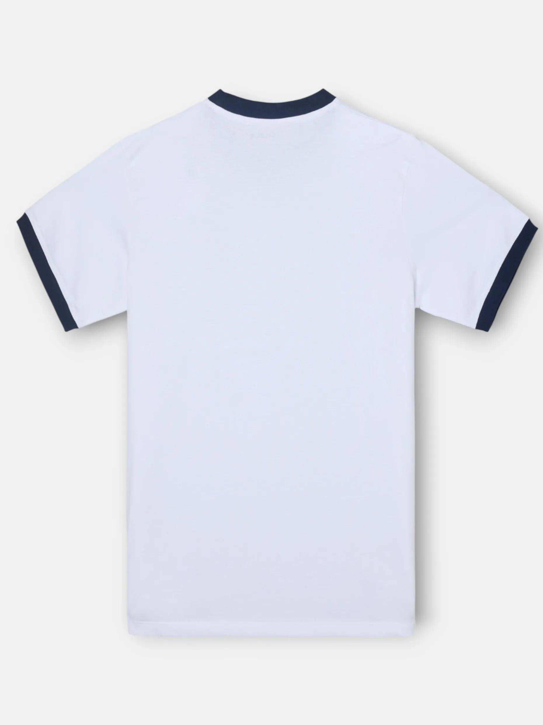 Camiseta silbon retro patch blanca