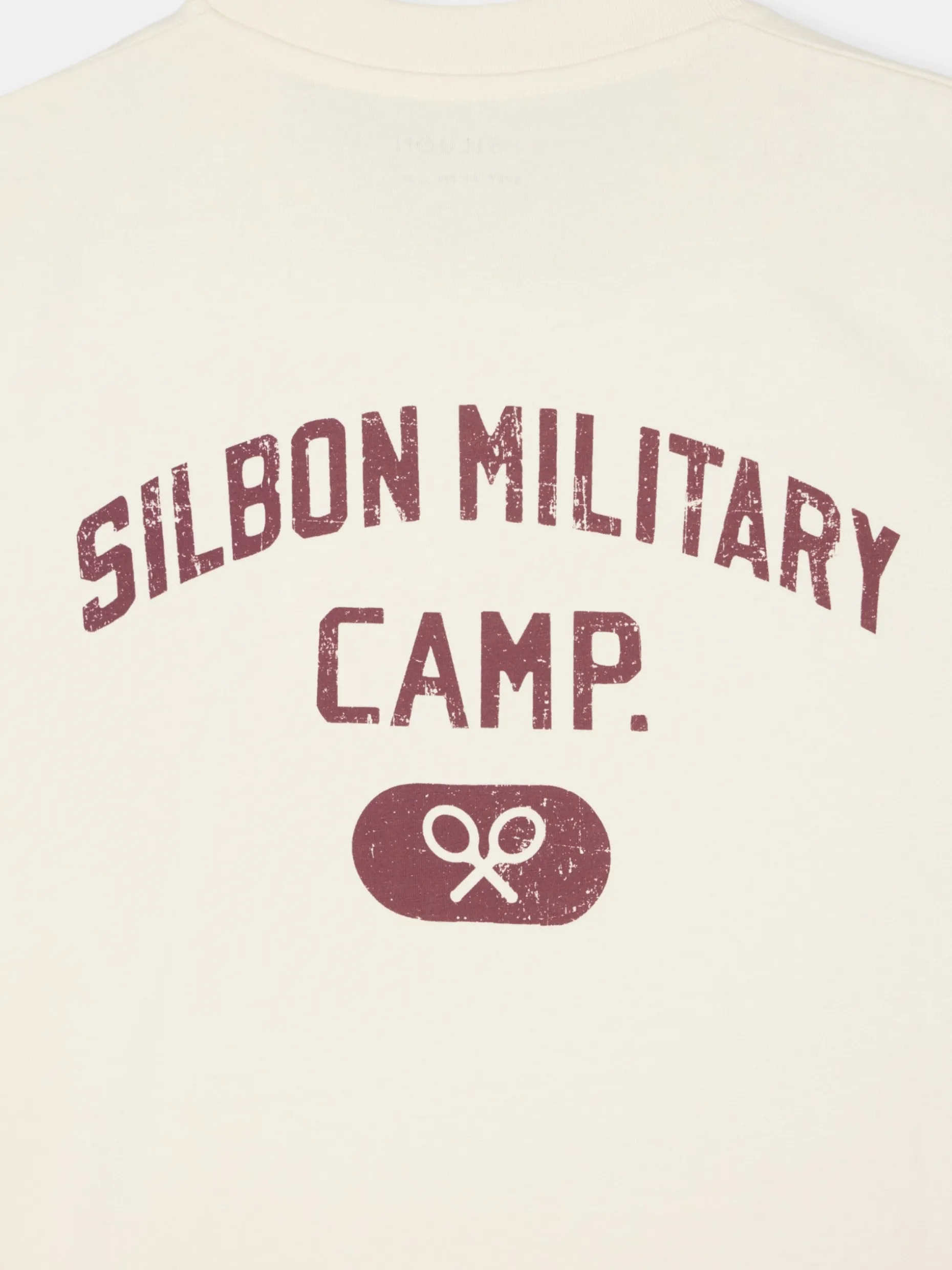 Camiseta special fit military camp crema
