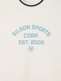Camiseta special fit silbon sport crema