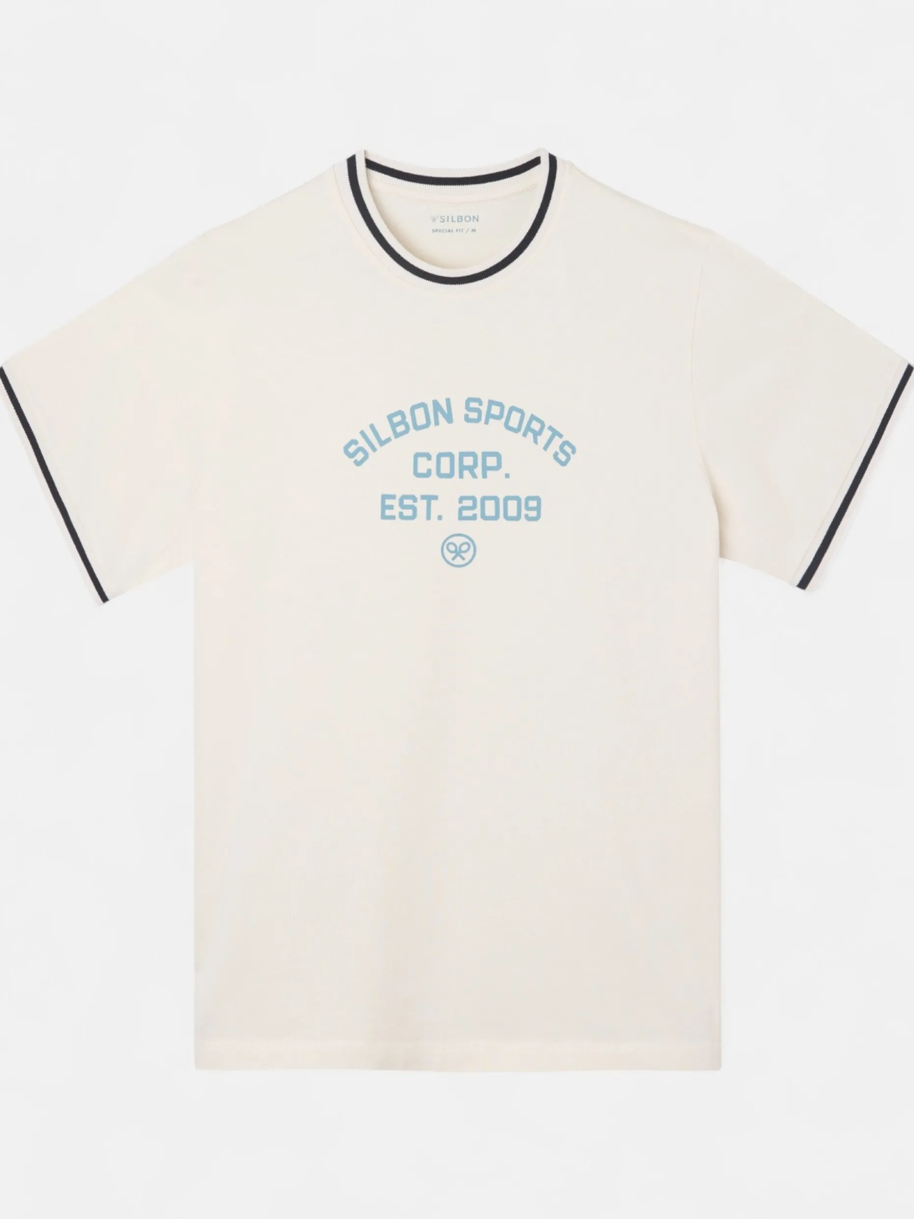 Camiseta special fit silbon sport crema