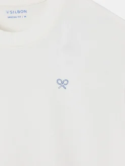 Camiseta special fit two rackets blanca