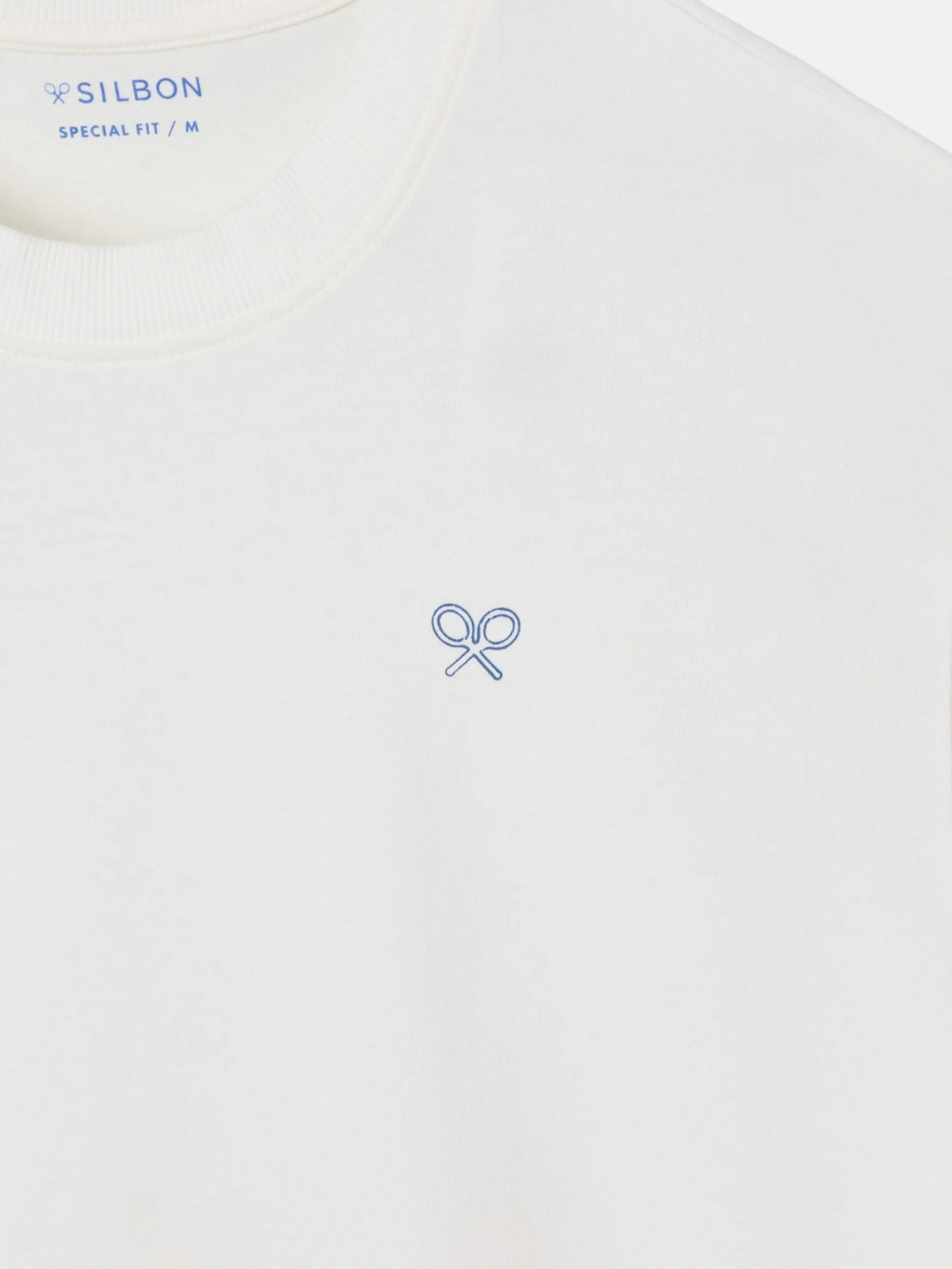 Camiseta special fit two rackets blanca
