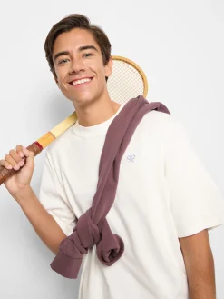 Camiseta special fit two rackets blanca