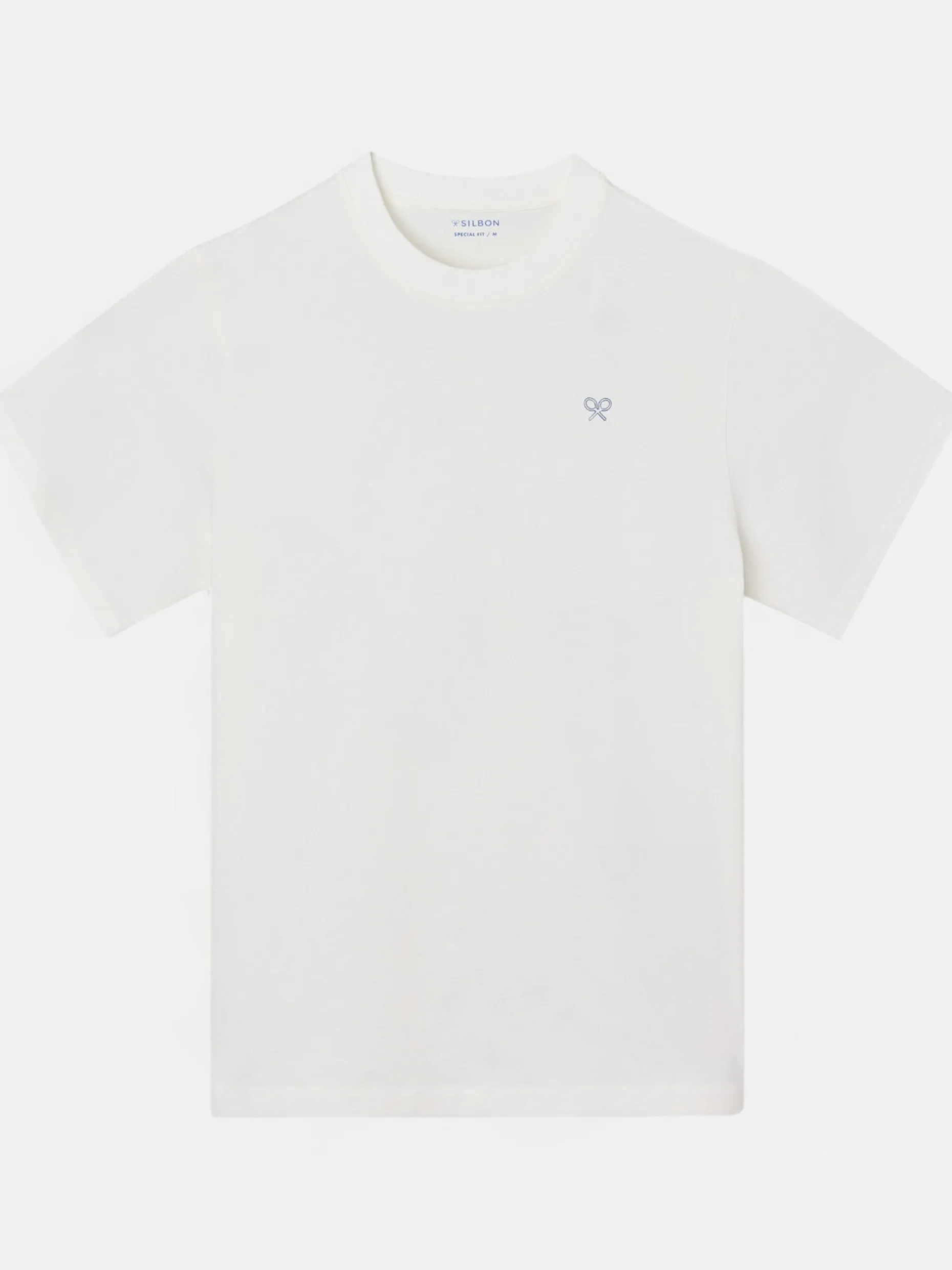 Camiseta special fit two rackets blanca