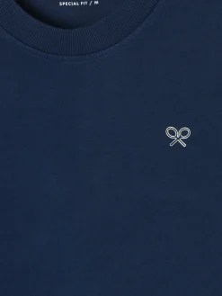 Camiseta special fit two rackets azul marino