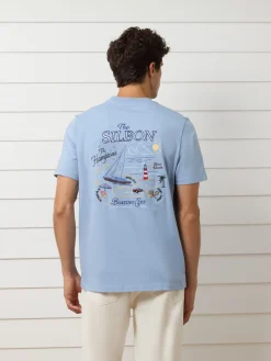 Camiseta The Hamptons azul