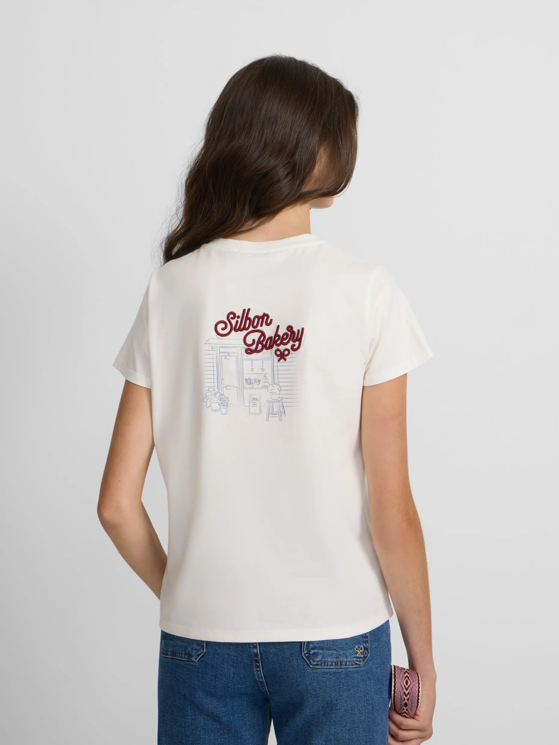 Camiseta woman bakery blanca