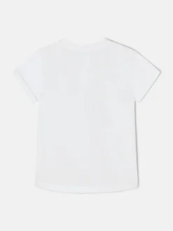 Camiseta woman bolsillo raquetas blanca