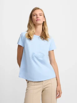 Camiseta woman clasica celeste
