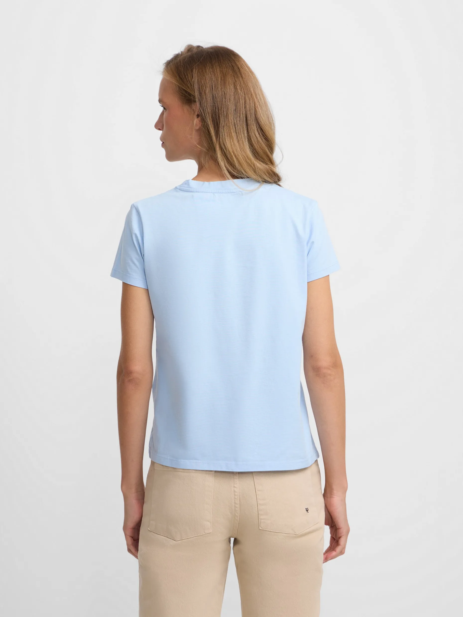 Camiseta woman clasica celeste