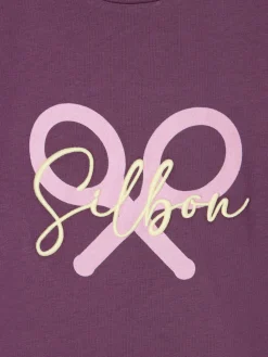Camiseta woman clasica raqueta morado