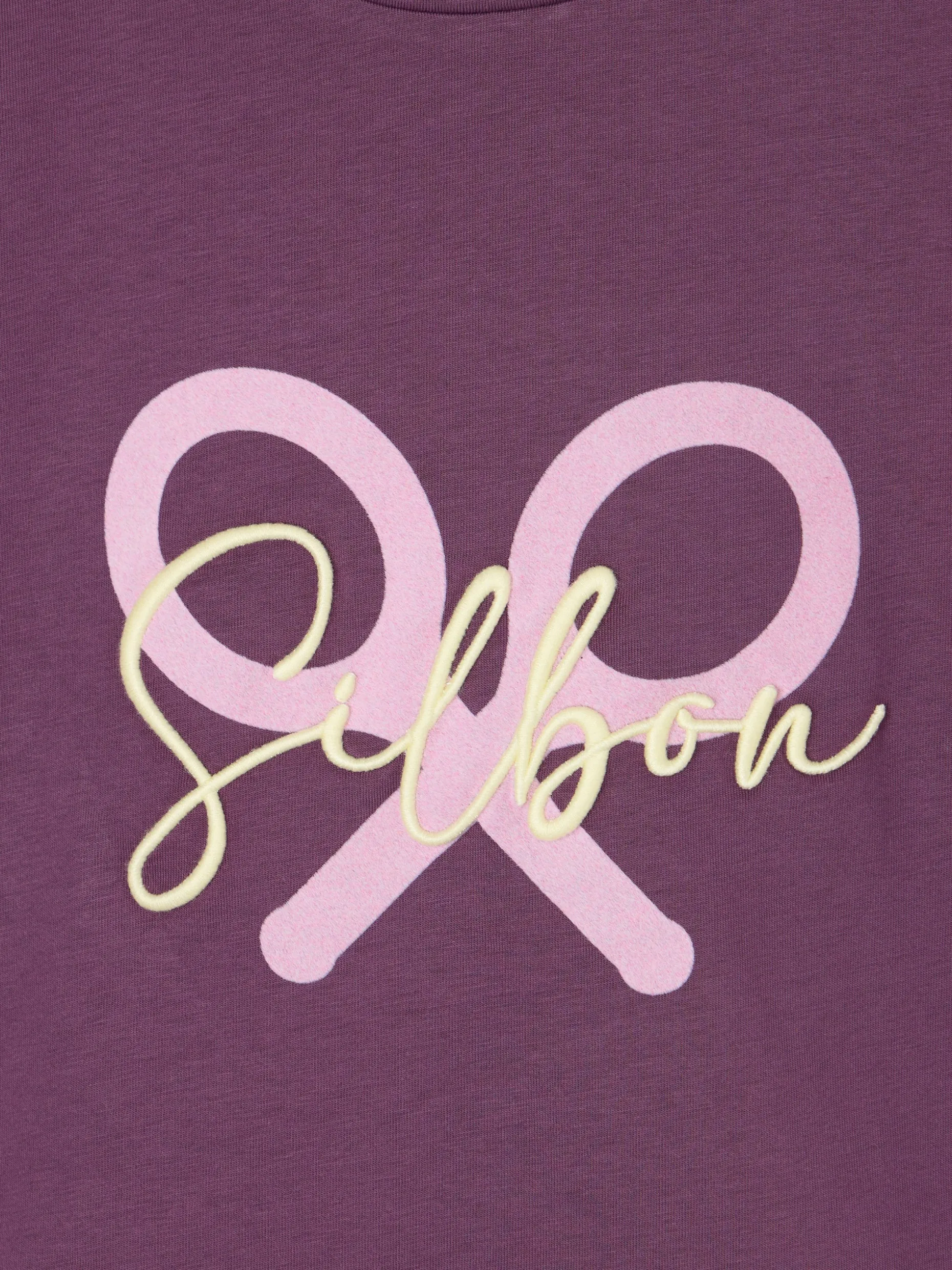 Camiseta woman clasica raqueta morado