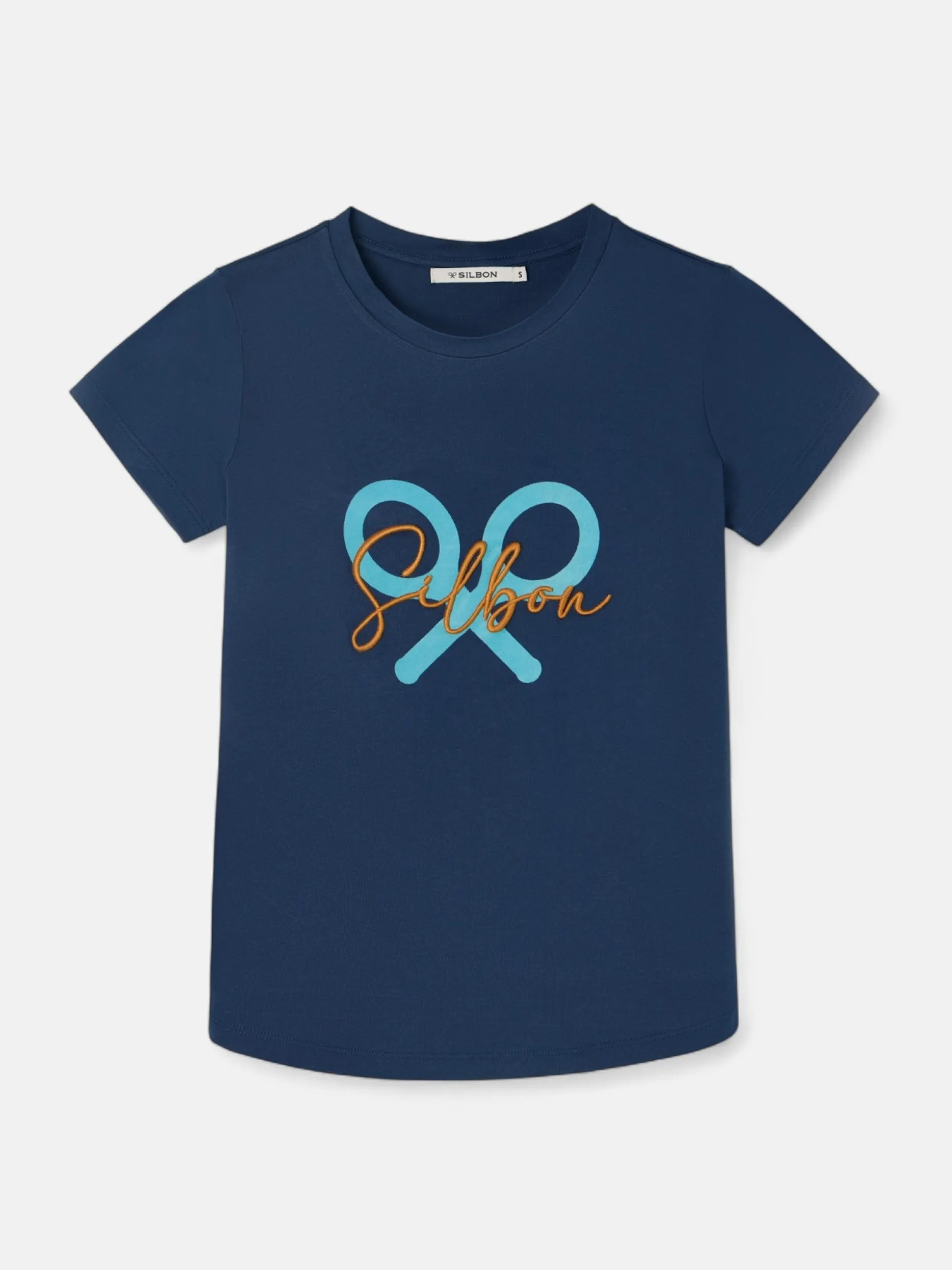 Camiseta woman clasica raqueta marino