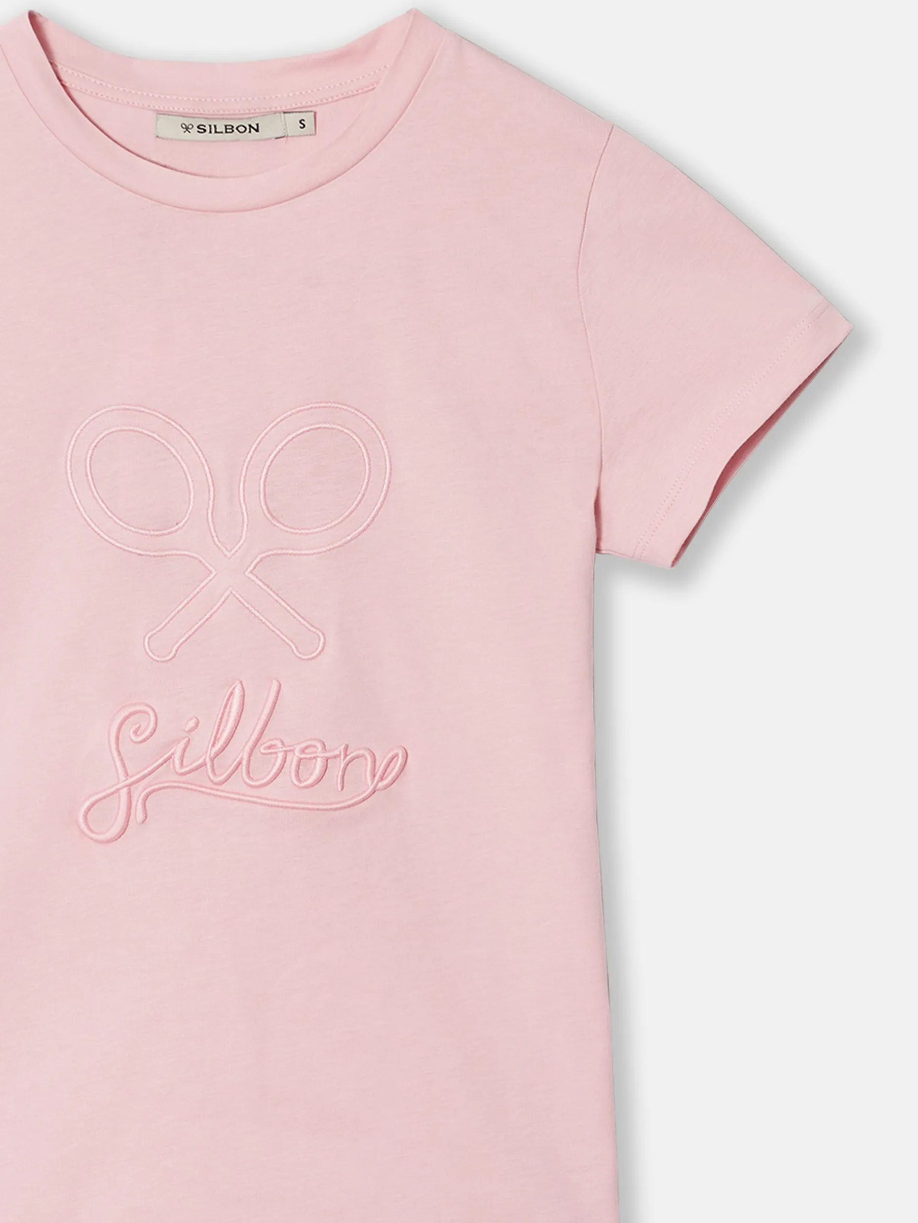 Camiseta woman clasica rosa claro
