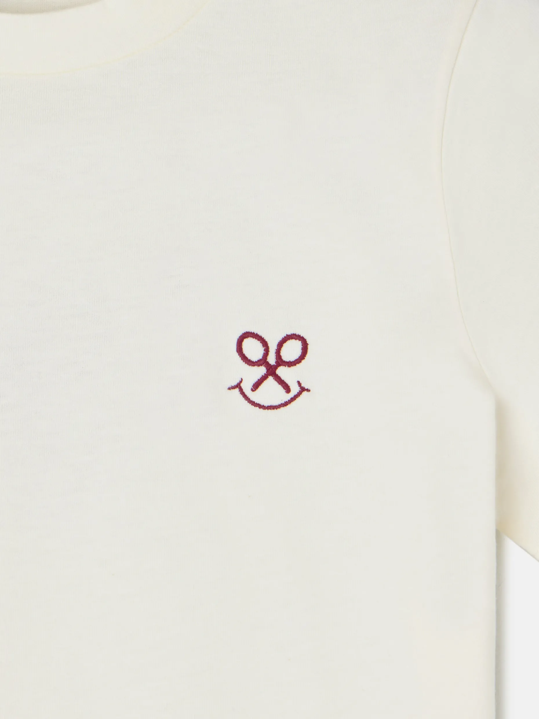 Camiseta woman letras smile blanca