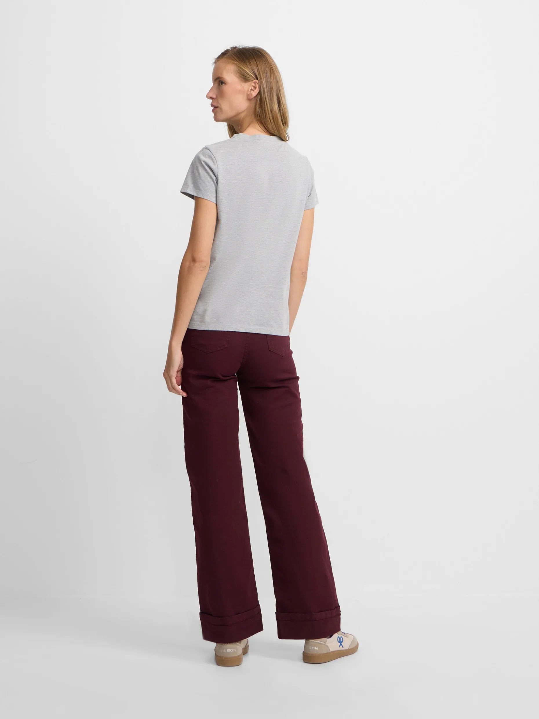 Camiseta woman love gris