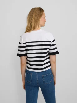 Camiseta woman rayas negra y blanca