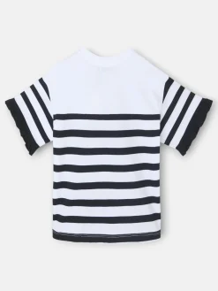 Camiseta woman rayas negra y blanca
