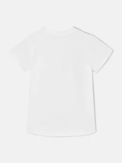 Camiseta woman roll out corazon tachas blanca