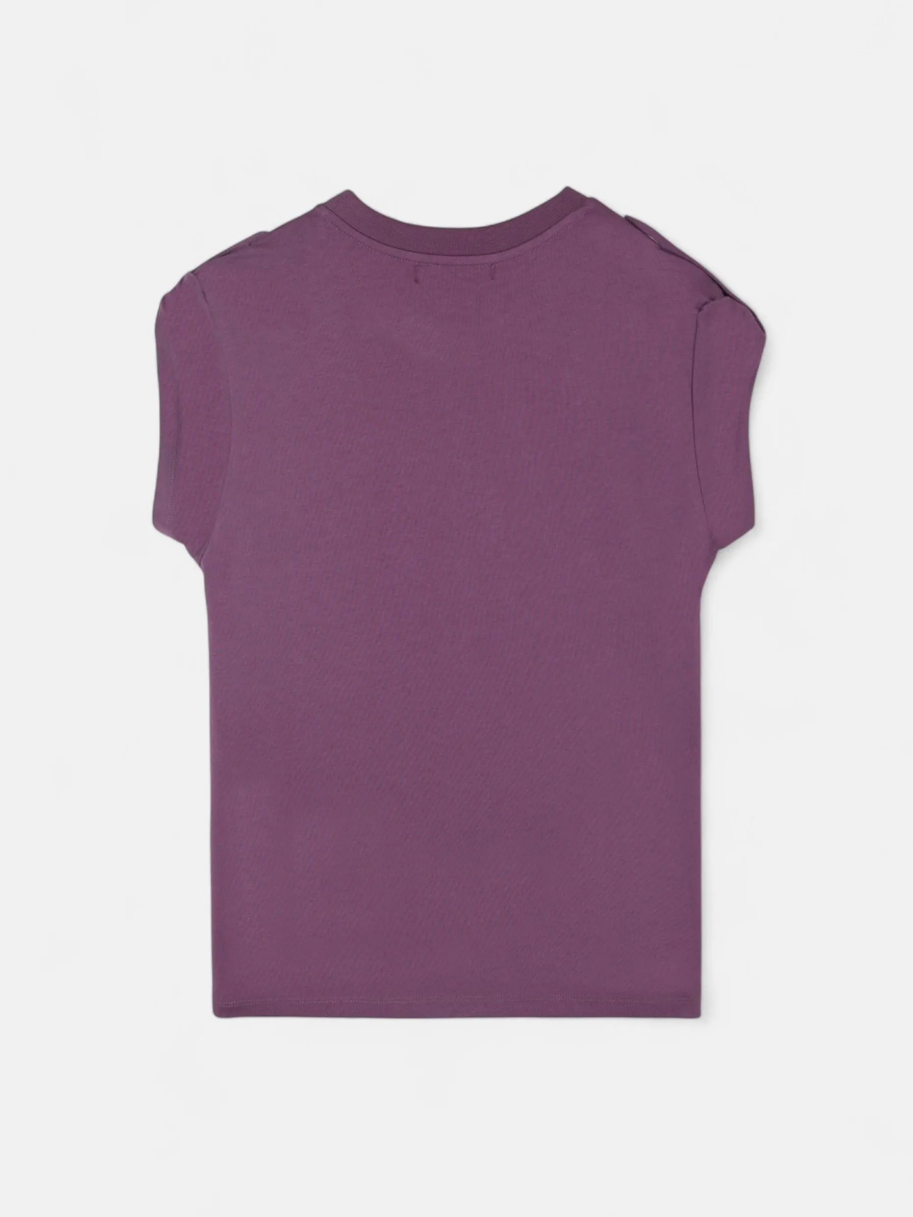 Camiseta woman roll out corazon tachas morado