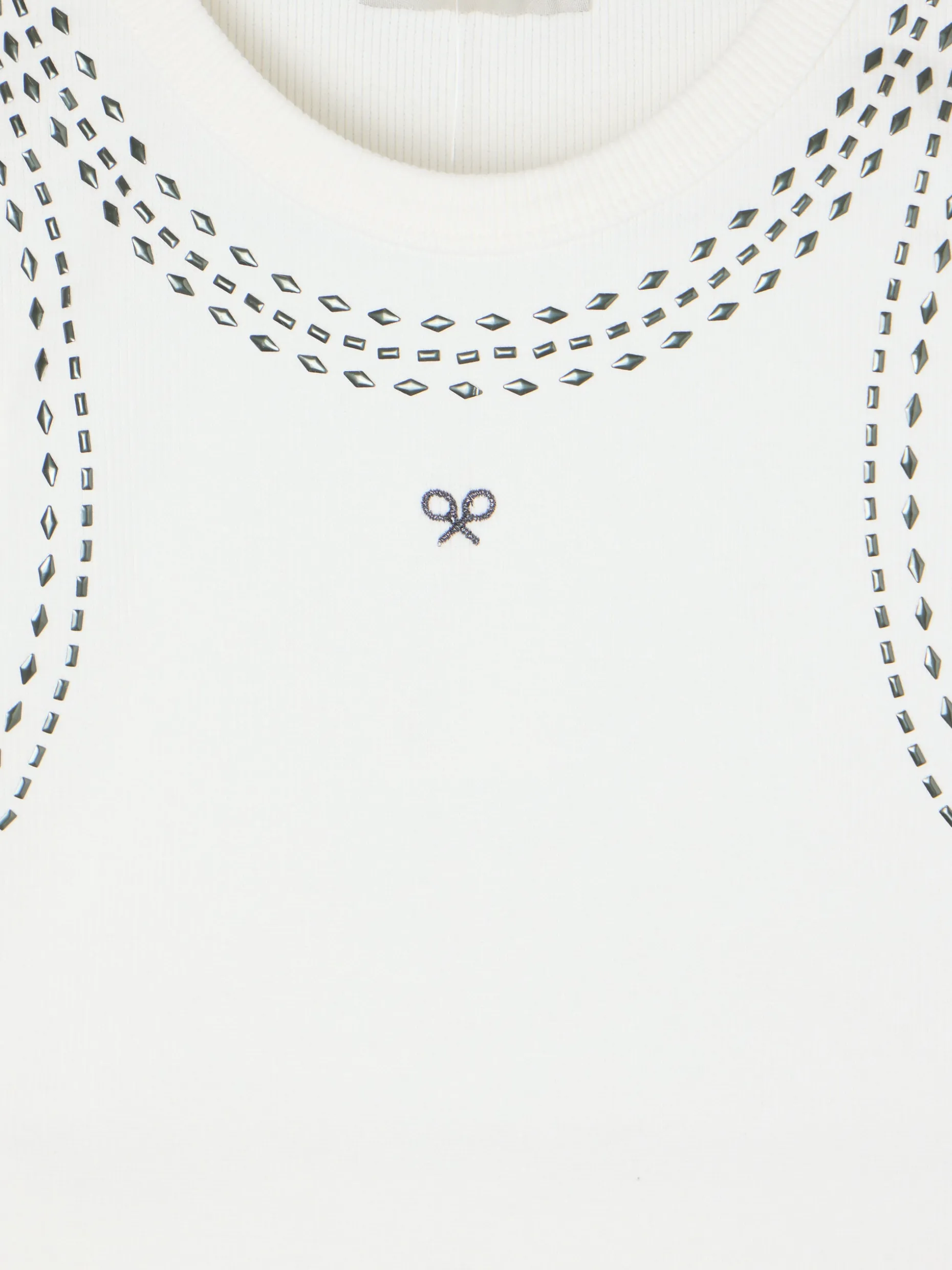 Camiseta woman tank top tachas blanca