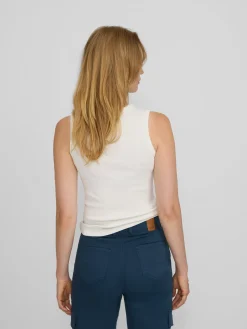 Camiseta woman tank top tachas blanca