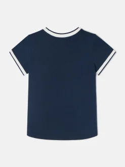 Camiseta woman varsity azul marino
