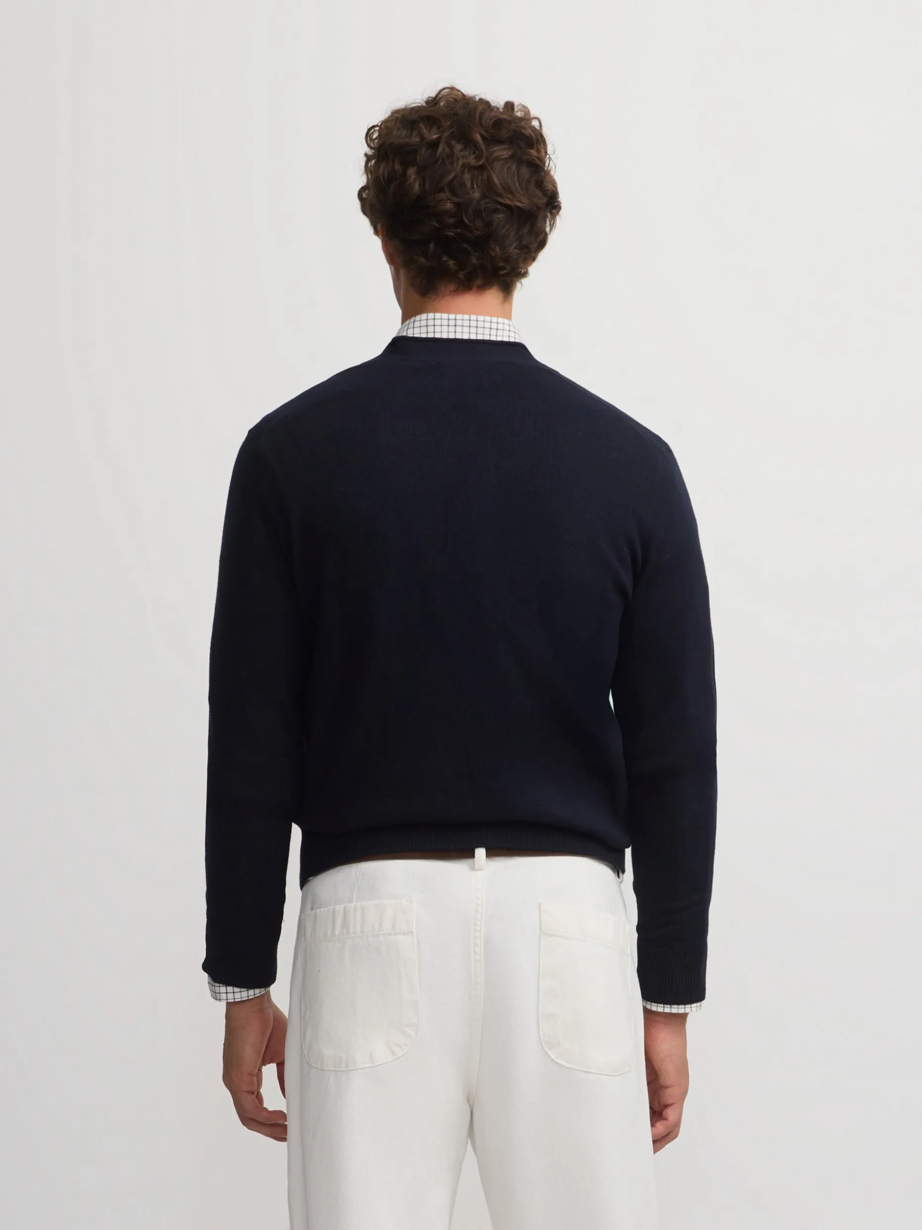 Cardigan classic azul marino