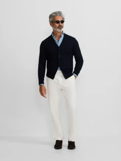 Cardigan classic azul marino