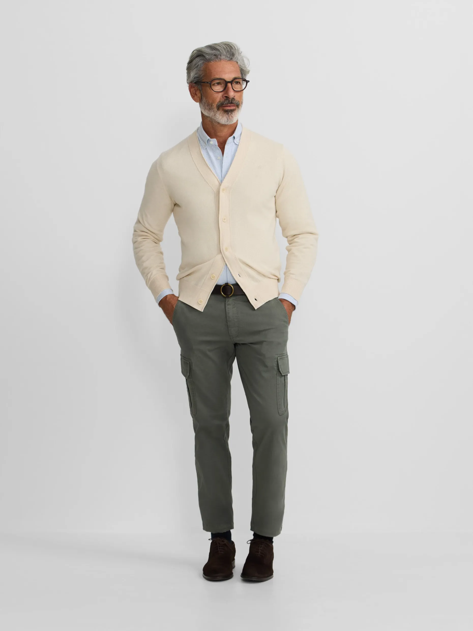 Cardigan classic beige