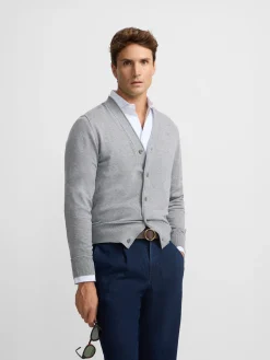 Cardigan classic gris