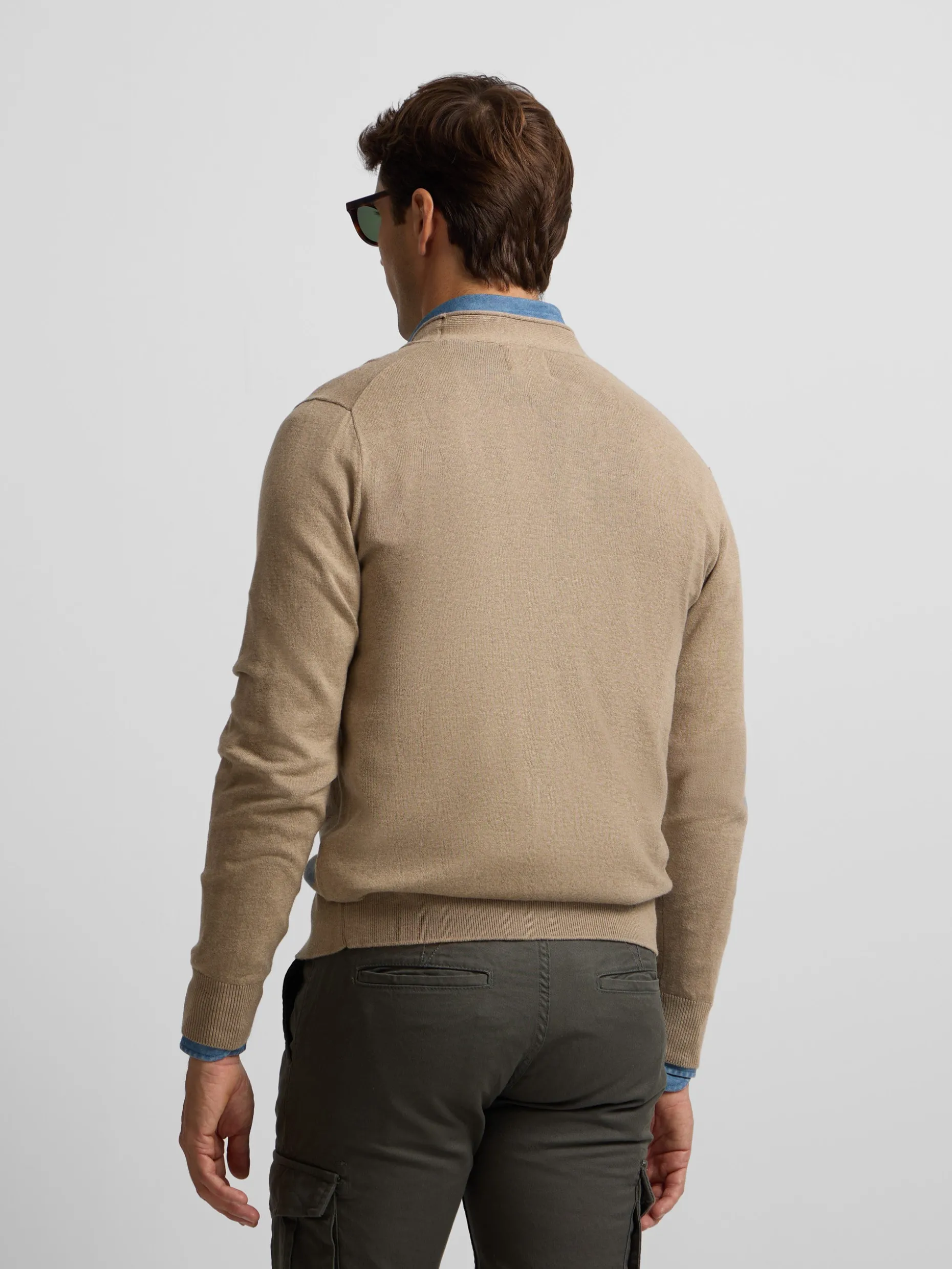 Cardigan classic marron