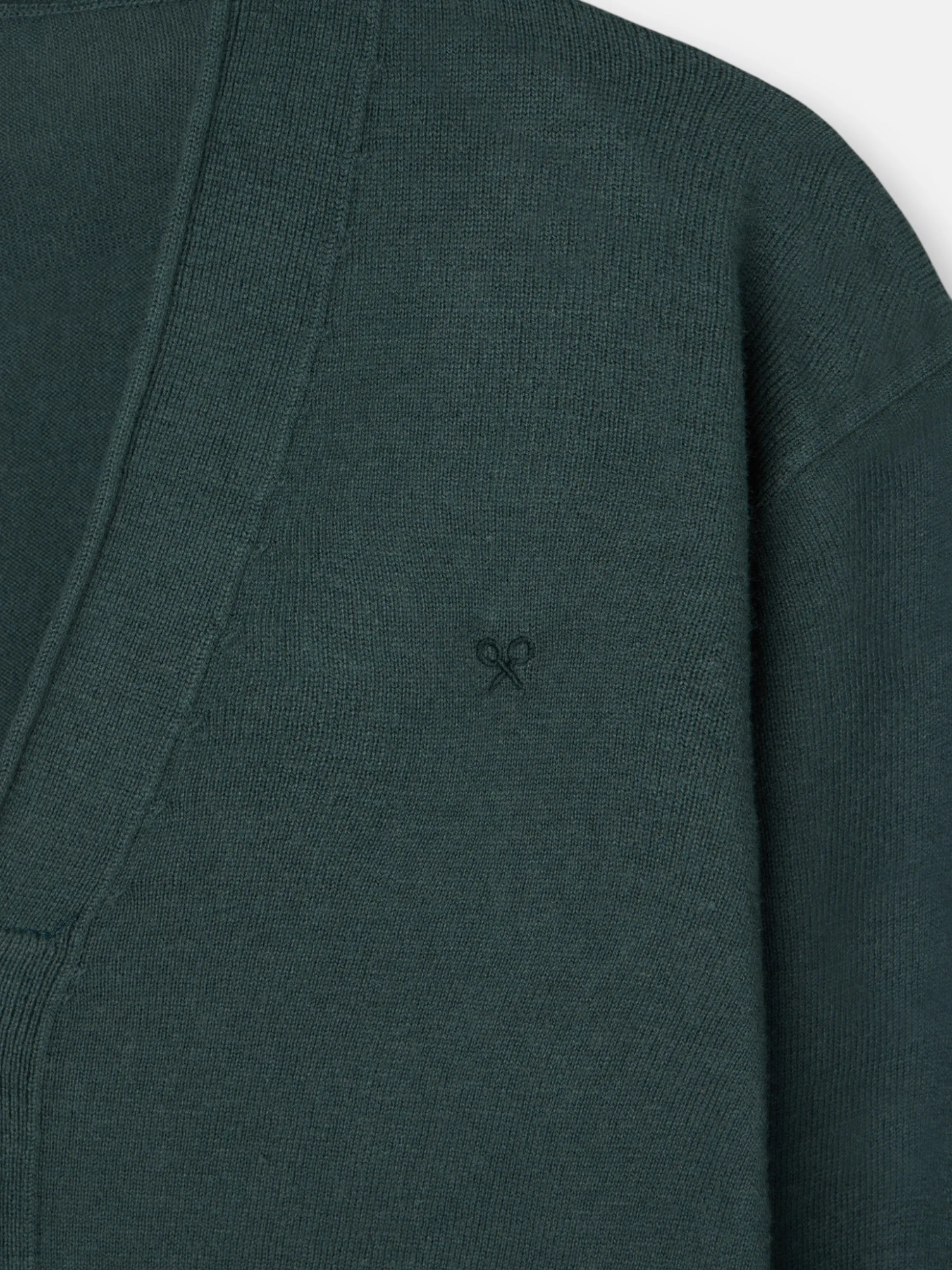 Cardigan classic verde oscuro