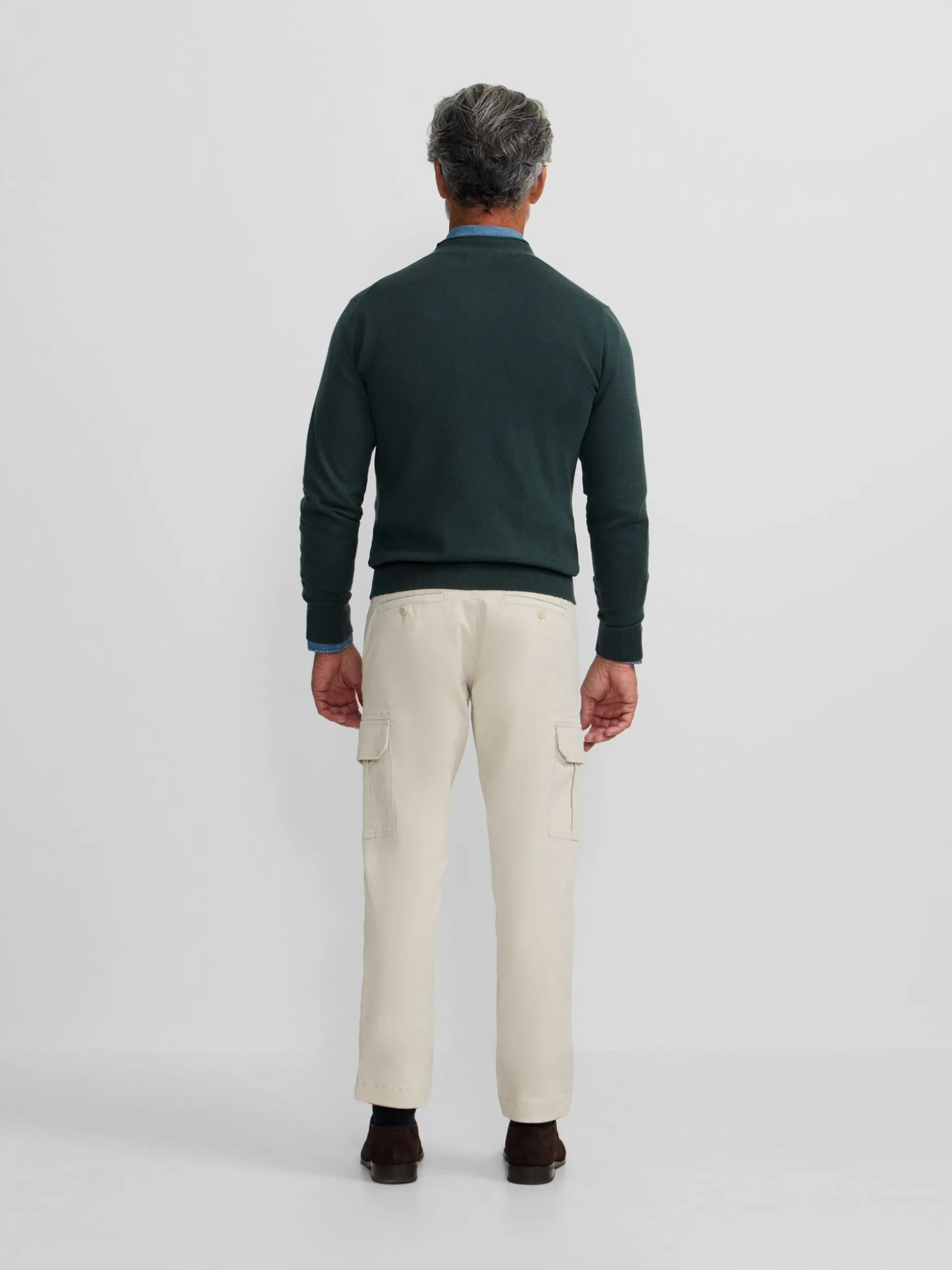 Cardigan classic verde oscuro