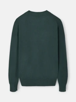 Cardigan classic verde oscuro