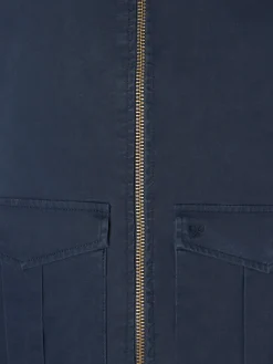 Cazadora garment dye azul marino